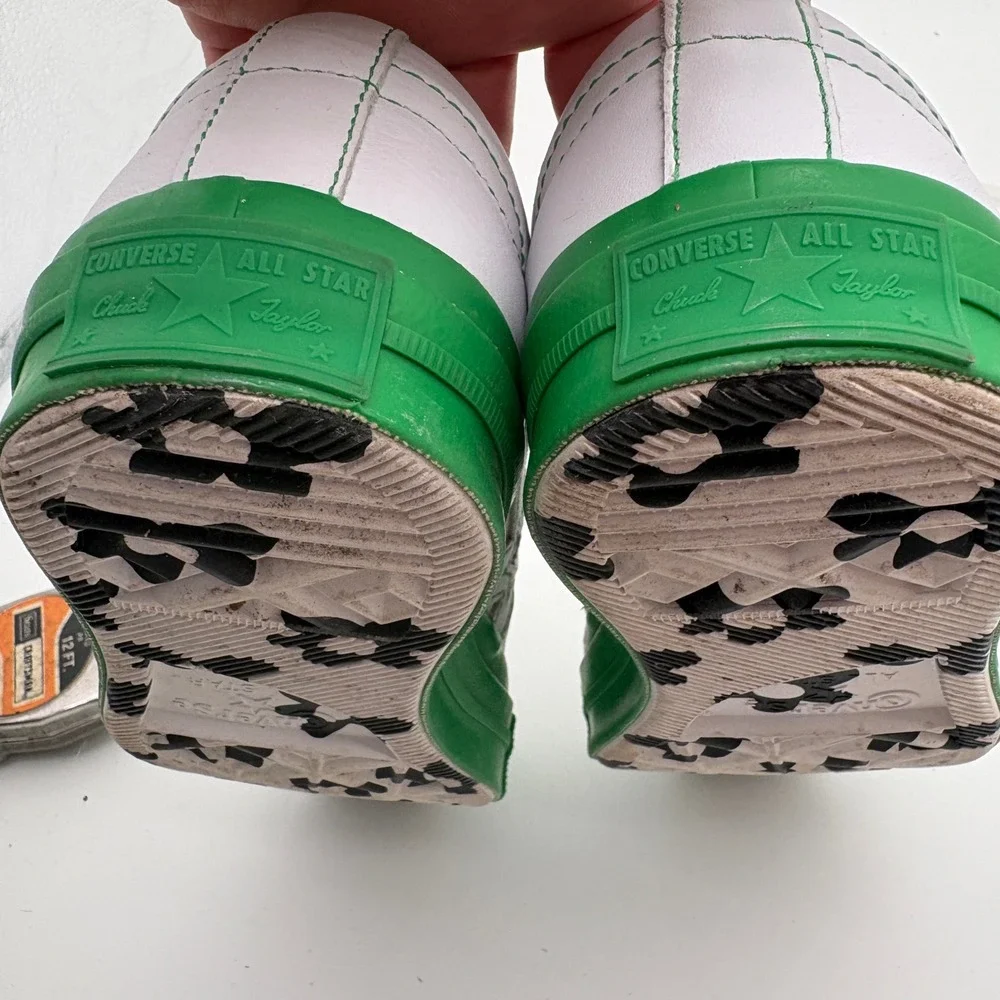 Converse Golf Le Fleur One Star White Kelly Green Leather Sneakers 164025C W 6